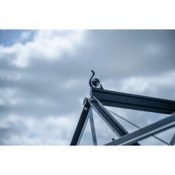 HALLS szklarnia ogrodowa ICON PLANTHOUSE 8 (9,7 m2; 2,55 x 3,79 m) czarna, szkło hartowane + baza